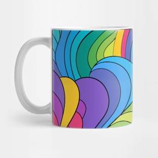 Trippy Hippie Rainbow Swirl Mug